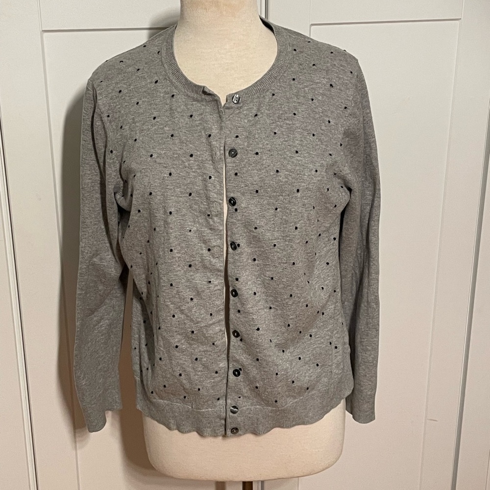 Karen Scott Cardigan Sweater size Large